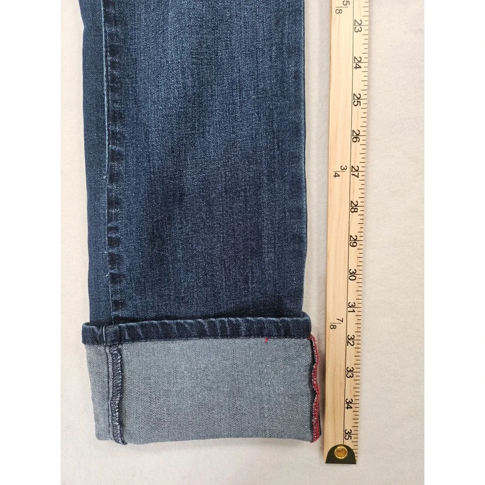 Liverpool Astrid Crop‎ Jeans Dark Wash Size 2/26 Cuffed Denim Minimalist Coastal
